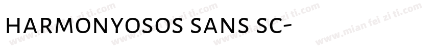 harmonyosos sans sc字体转换